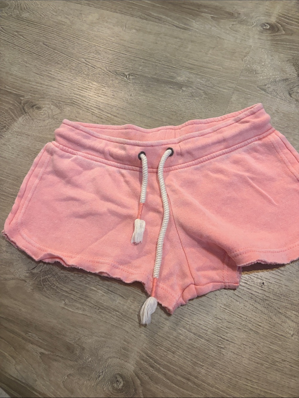 Ocean Drive Pink Terry Drawstring Shorts